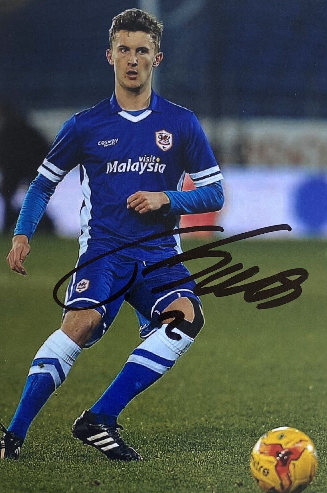 Tom James Genuine Hand Signed Cardiff City 6X4 Photo Poster painting