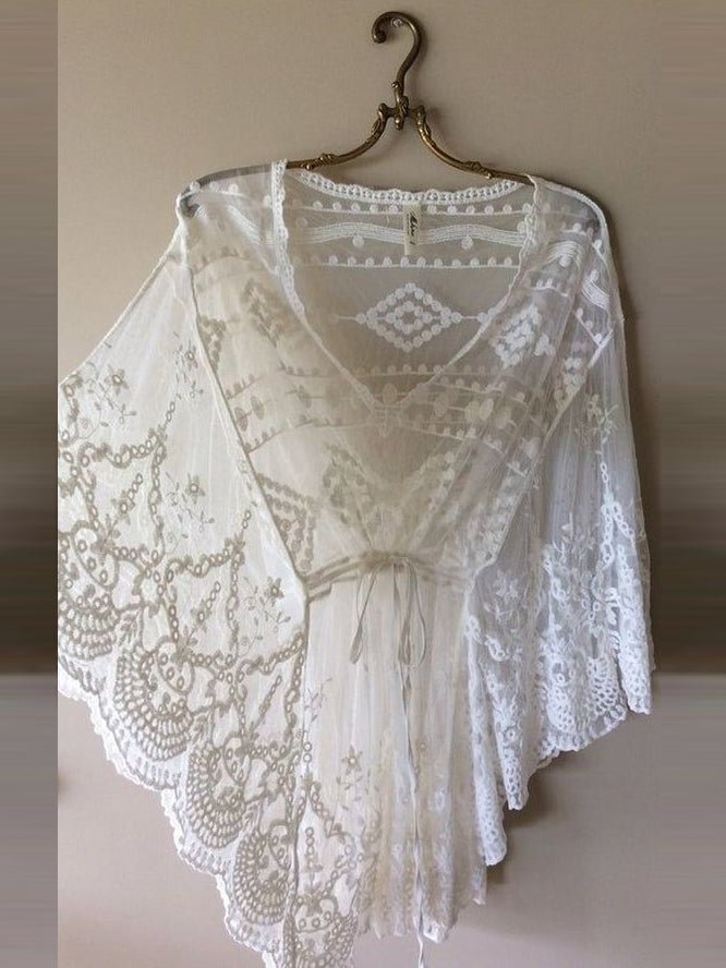 Cotton Linen Lace Casual Women Top