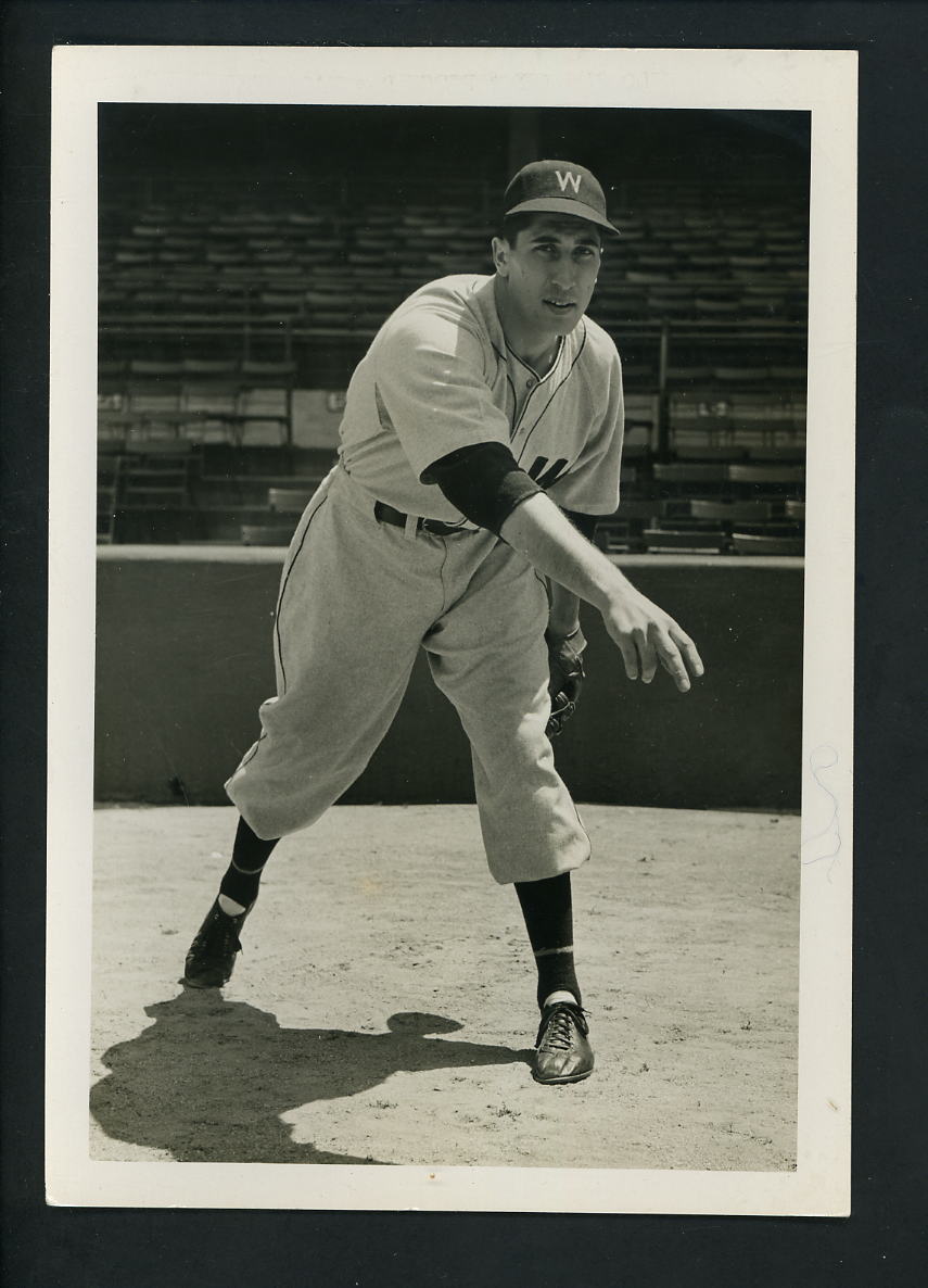 Milo Candini circa 1940's Press Original Photo Poster painting Washington Senators