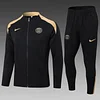 2024/2025 Psg Paris Saint-Germain Long Zipped Jacket Black Football Shirt 1:1 Thai Quality