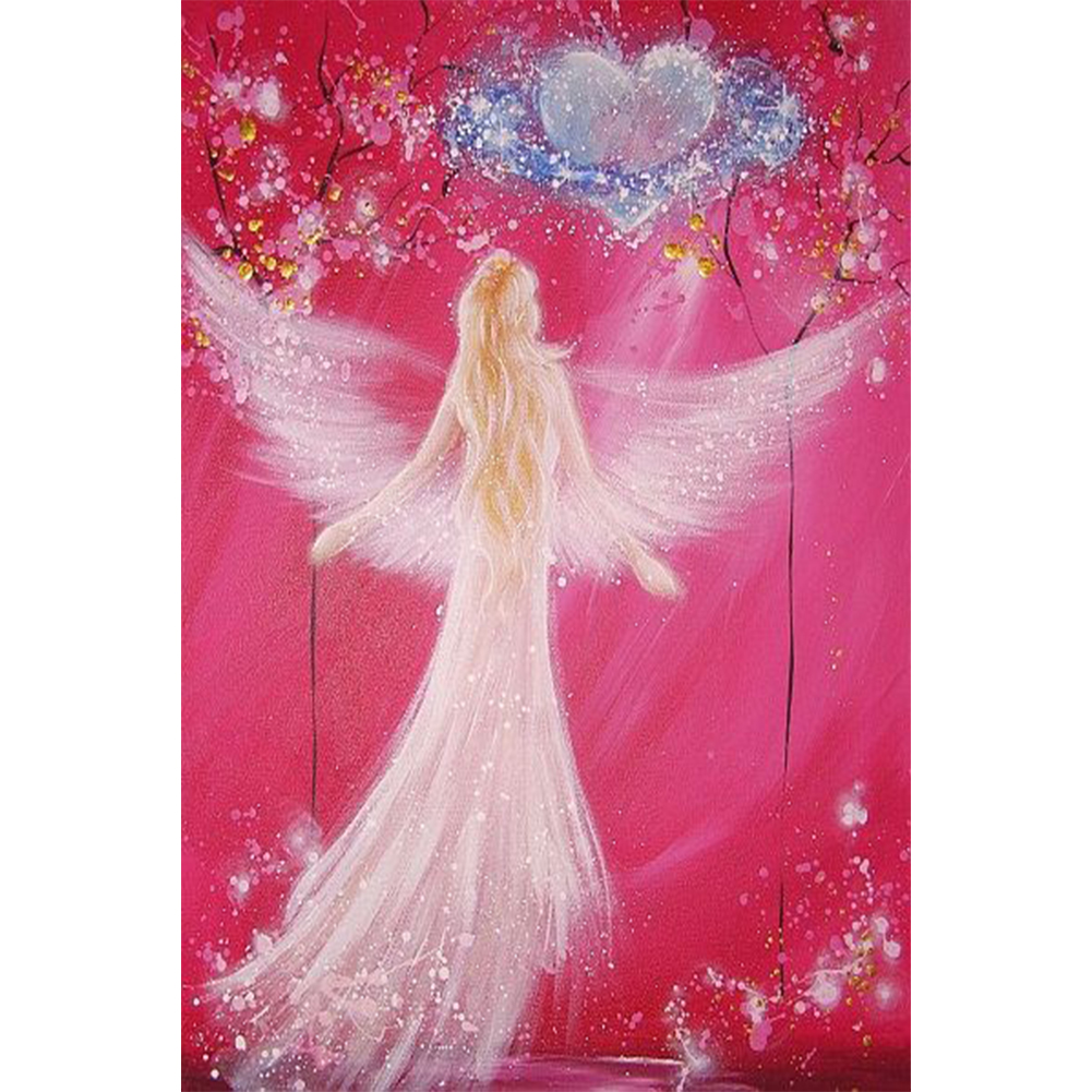 

30*40CM - Round Drill Diamond Painting - Dream Angel, 501 Original