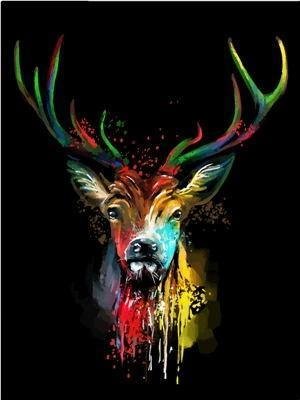 Animal Deer Paint By Numbers Kits UK For Adult PH9593