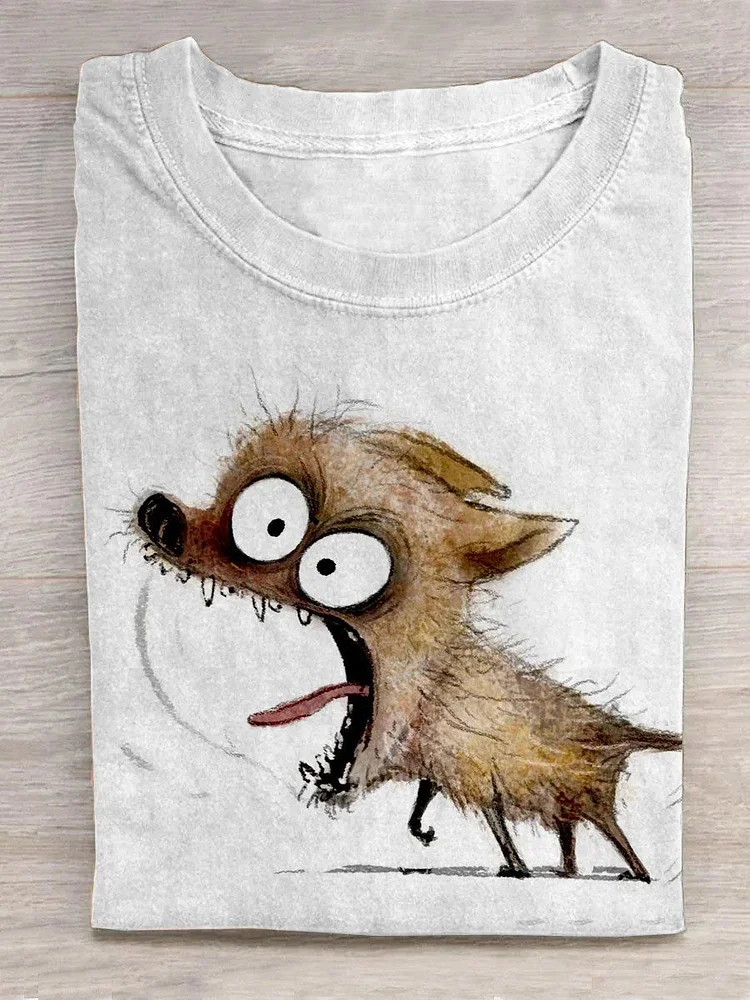 Funny Dog Puppy Art Design T-Shirt