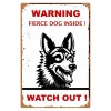 Protected by the dog - Vintage Metal Signs(12*16Inch)