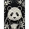 Diamond Painting-DIY Special Shaped Drill Pearl Painting Panda(30x40cm)