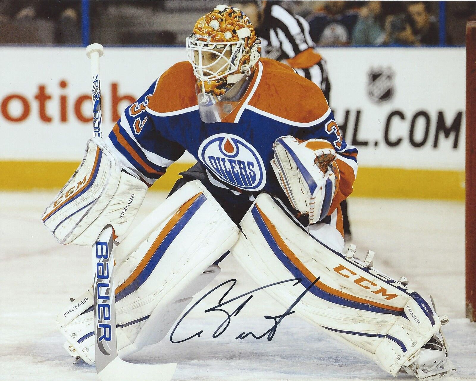 Cam Talbot Signed 8x10 Photo Poster painting Edmonton Oilers Autographed Proof & COA