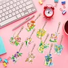 >SALE<10PCS Double Sided Special Shape Diamond Art Keyring (Flower Fairy)