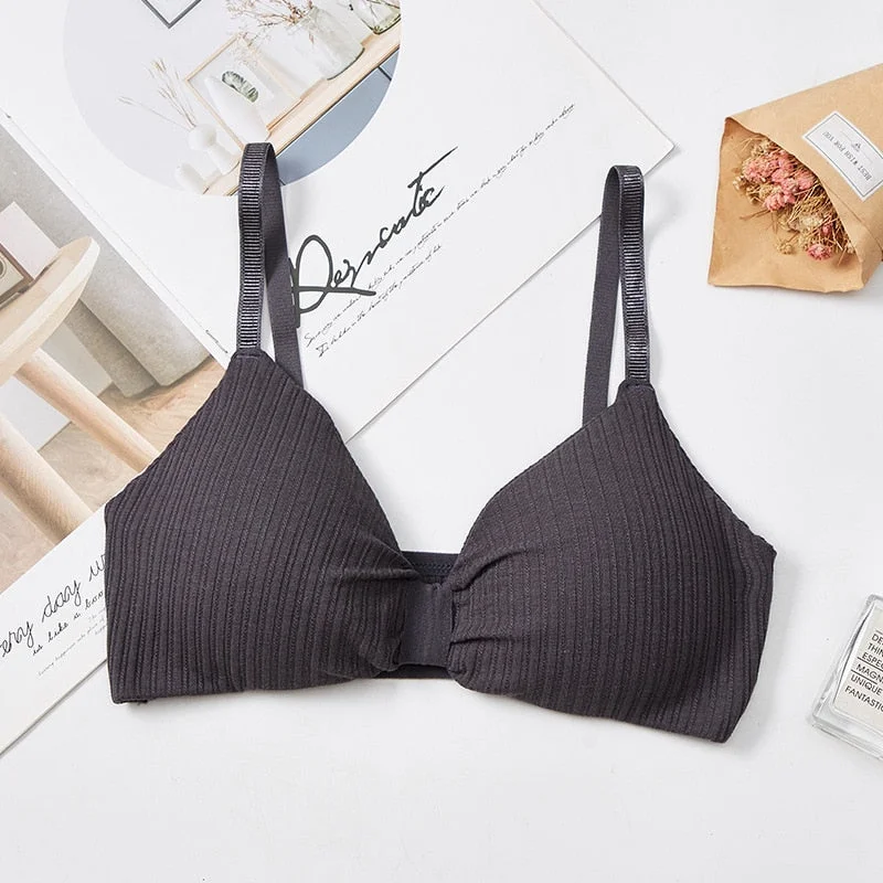 Sexy Women Bra Lingerie Push Up Bra Cotton Elastic Bra Women Fashion Ins Bra Sports Watch Underwear