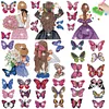 40pcs Butterfly Girl Diamond Painting Window Sticker Crystal Diamond Sticker Kit