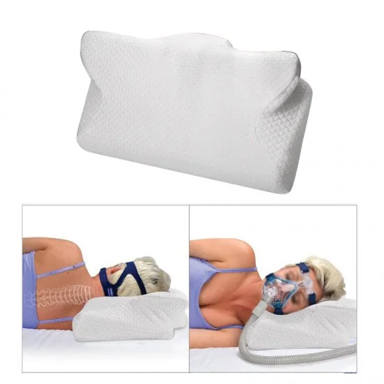 CPAP Pillow For Anti Snore Memory Foam Reduces Face Mask Pressure