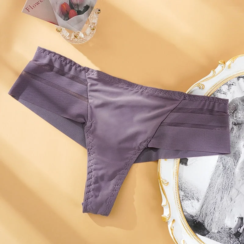 G-String Women's Panties Seamless Perspective Underwear Sexy Female See-Through Thongs Underpants Intimate Lingerie