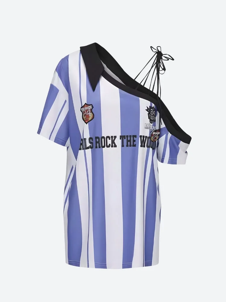 Brownm Shoulder Jersey Top