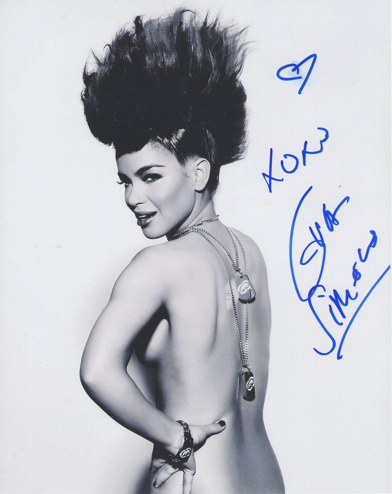 Eva Simons *LIVE MY LIFE* HOT Naked Signed 8x10 Party Rock Photo Poster painting PROOF COA GFA