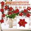 8Pcs 3D Red Artificial Flowers DIY Desktop Diamond Art Kit