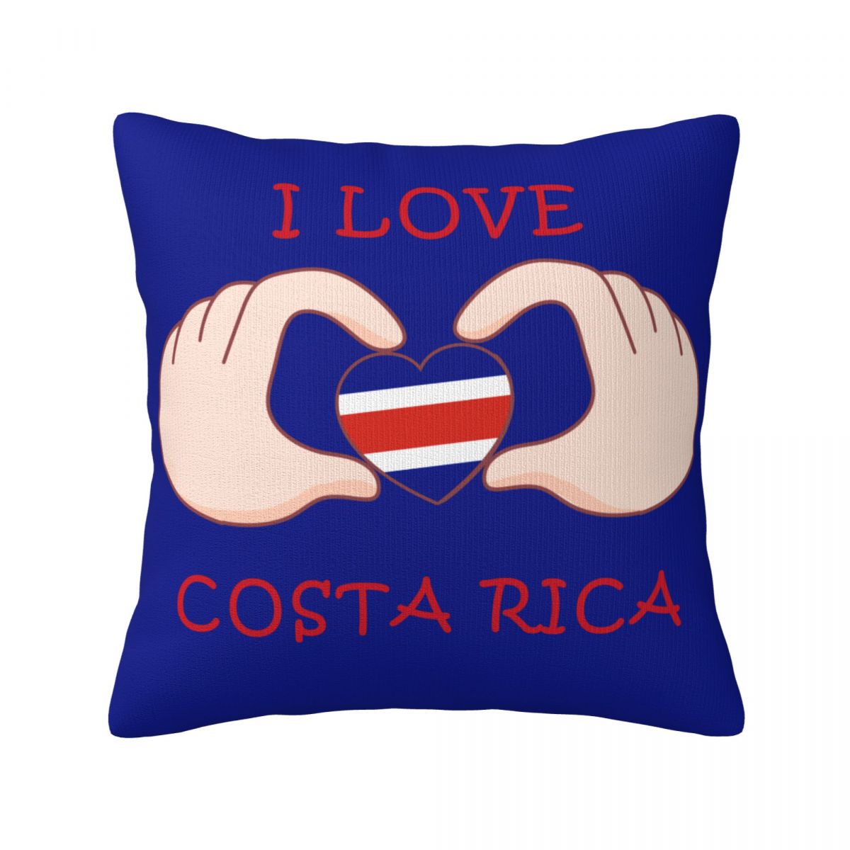 I Love Costa Rica Decorative Throw Pillow