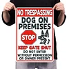 No Trespassing My Dog Is An Asshole - Vintage Metal Signs(12*16Inch) - Warning 