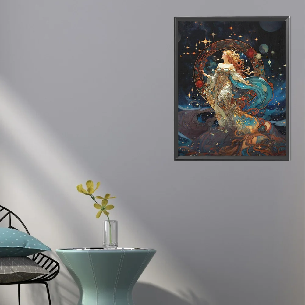 Partial AB Diamond Painting - Full Round Drill - Star Goddess(Canvas|45*55cm)