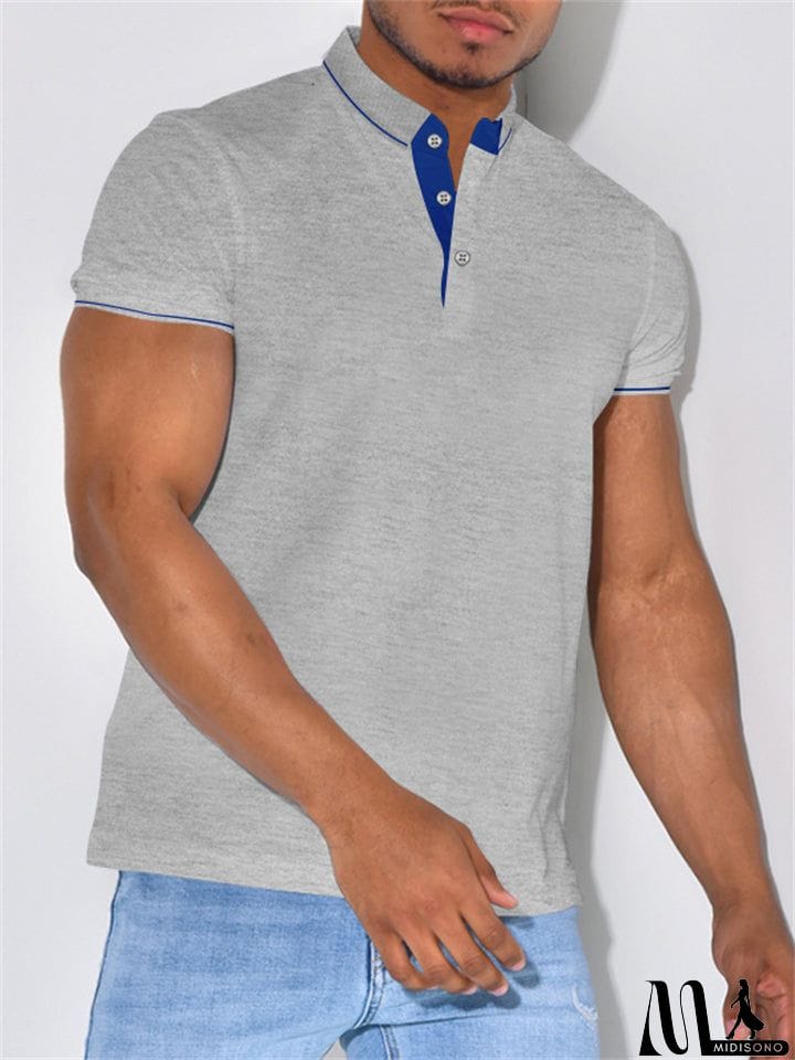 MidiSono - Male Summer Sports Trendy Polo Shirts