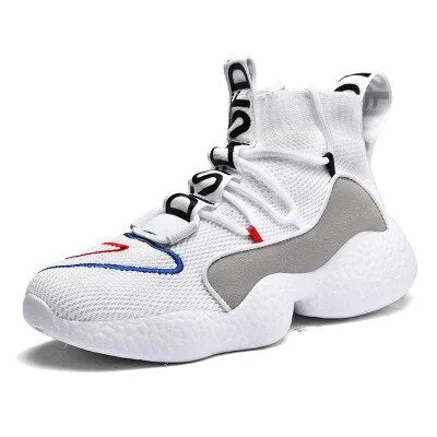 Shoes for Men Sneakers Casual Men Sock Shoes Breathable Tenis Masculino Adulto High Top Man Trainers Zapatos Hombre Sapatos