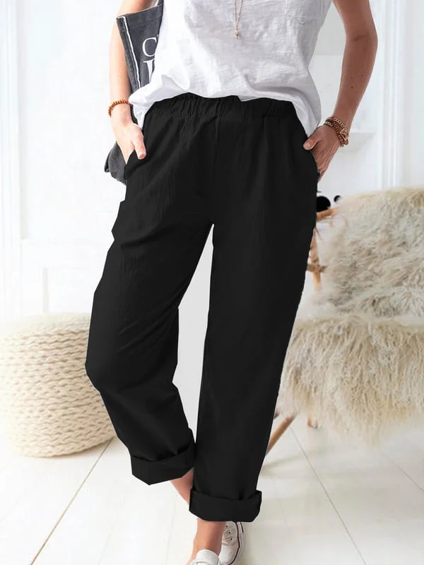 Women's Pure Color Casual Pants