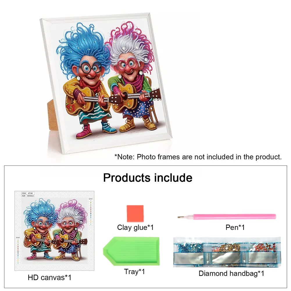 Diamond Painting - Partial Special Shaped Drill - Grandma(Canvas|30*30cm)