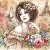(Multi-Style)Flowers Lady-Full Round Diamond Painting 40*40/40*50CM