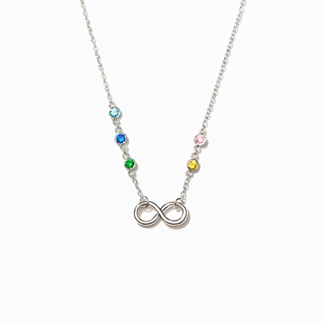 1-6 Birthstones Infinity Necklace