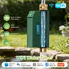 Tuyas WiFi Water Timer Smart Valve Controller Brass Inlet & Outlet Automatic Garden Irrigation Machine APP Voice Control Intelligent Sprinkler Timer for Home Garden Planter