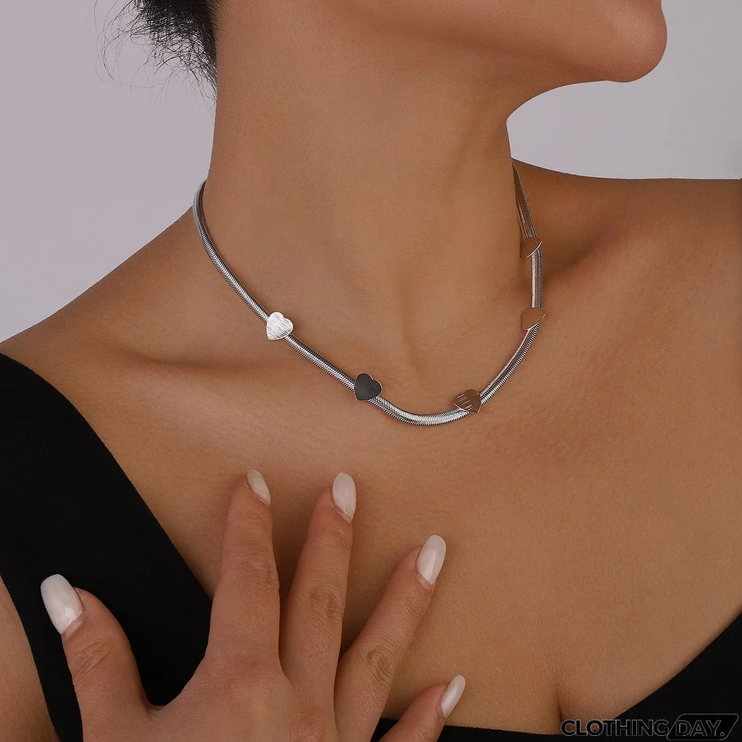 Love Simple Metal Necklace