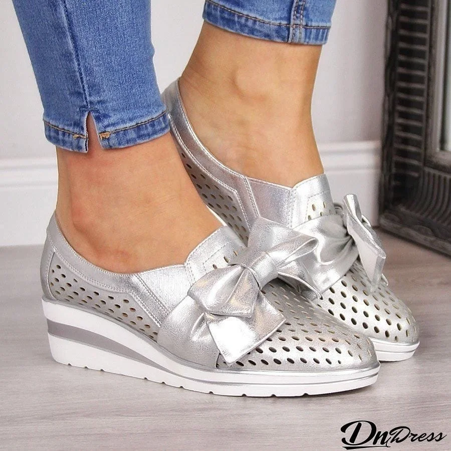 Women's Cute Bowknot Sneakers For Summer
