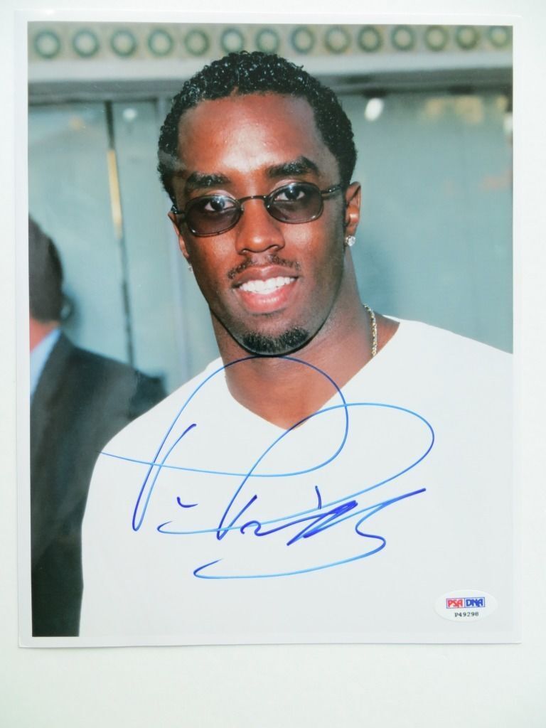 Sean P. Diddy Combs Signed Authentic Autographed 8x10 Photo Poster painting (PSA/DNA) #P49298