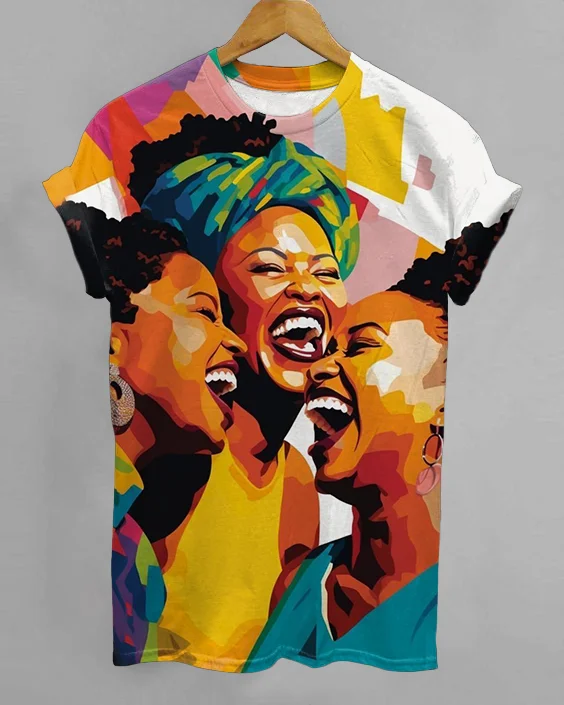 Brown Babe Beauty Crew Neck Short Sleeve Tshirt
