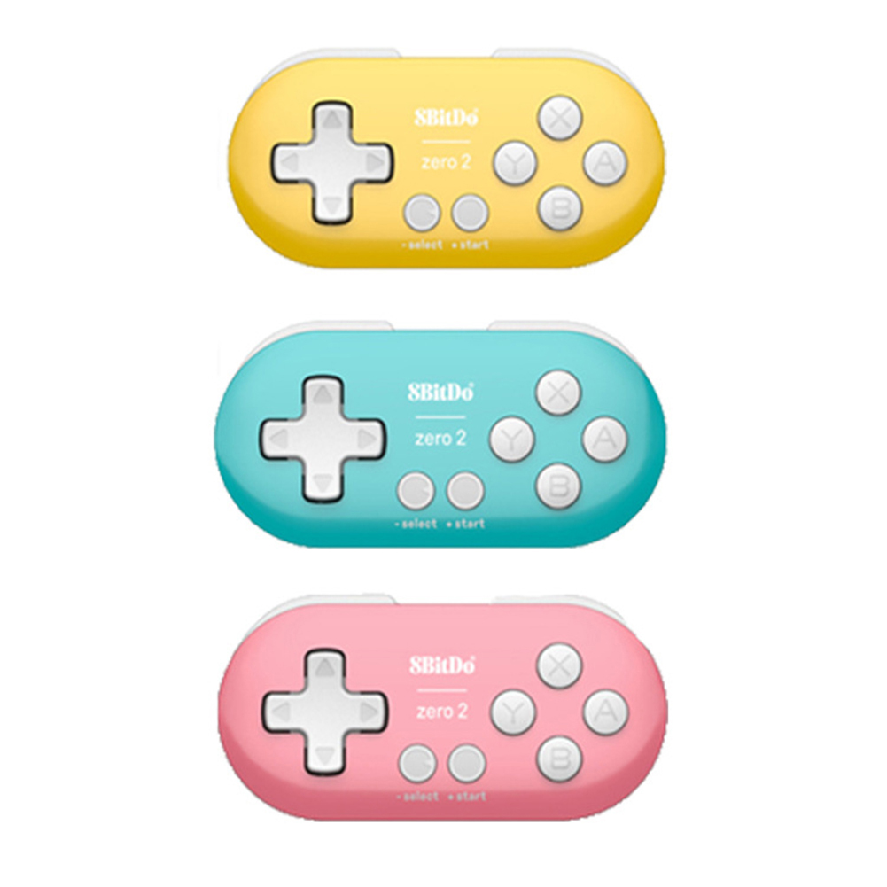 

8BitDo ZERO 2 Wireless Bluetooth Mini Gamepad for NS Windows Android MacOS, Yellow, 501 Original