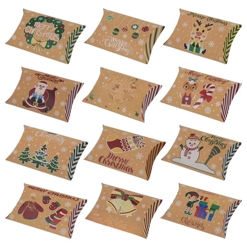 Christmas Cute Bell Snowman Elk Party Gift Wrapping Supplies