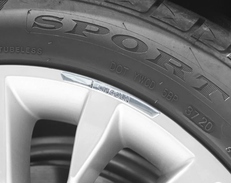 Car wheel decoration metal car sticker（4PCS）