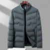 Men's Warm Duck Down Stand Collar Business Casual Down Jacket