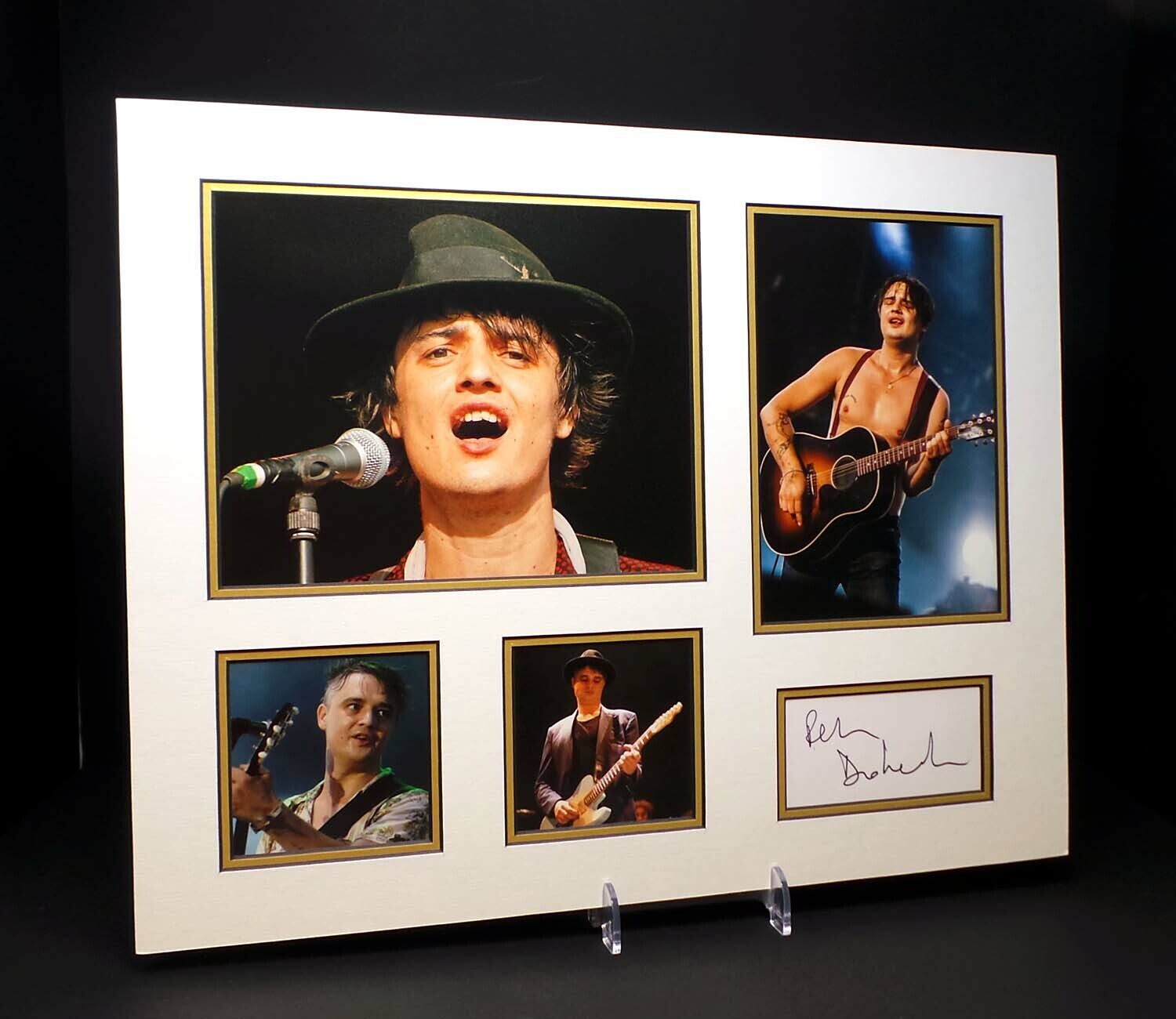 Pete DOHERTY 20x16 Signed Mounted Photo Poster painting Display AFTAL RD COA The Libertines