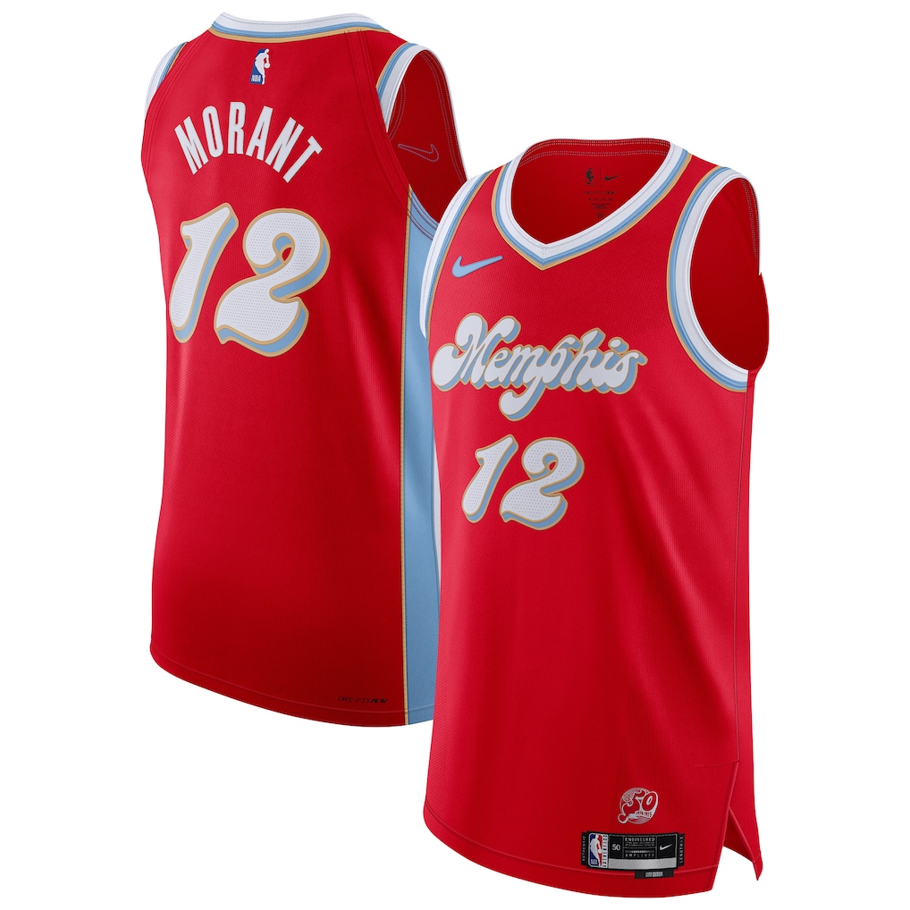 Men's Memphis Grizzlies Ja Morant  Red 2024/25 Player Jersey - City Edition mysite