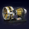 Mould King 10141 MOC Technik Aircraft Engine Block Kit Technology Clamping Blocks Kit Includes Engine and Battery Box Aviation Engine (2256 Pieces +) Adult Building Blocks
