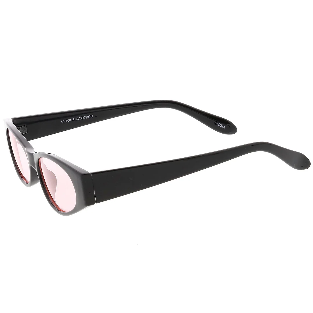 Extreme Thick Oval glasses Color Tinted Lens 53MM