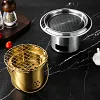 Home Stainless Steel Outdoor Mini Charcoal Stove Portable Round Barbecue Grill