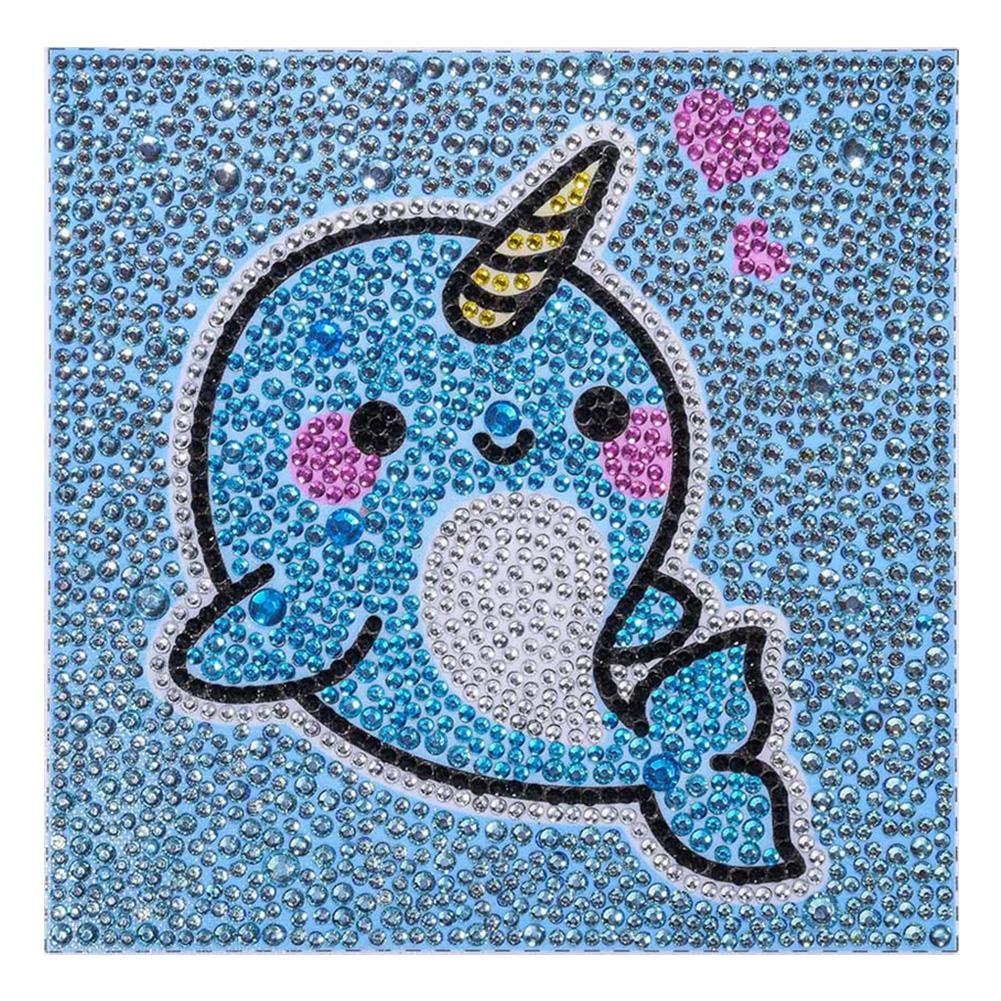 

15X15cm - Cute Whale - Special-Shaped Drill Diamond Painting, 501 Original