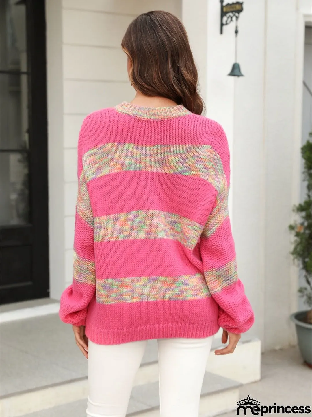 Striped Drop Shoulder Sweater