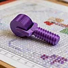 Diamond Art Roller Tools and Accessories for Rhinestone Embroidery with 10 Ridges Diamond Art Roller Straightener for Craft Lover Beginners (Solid Purple)