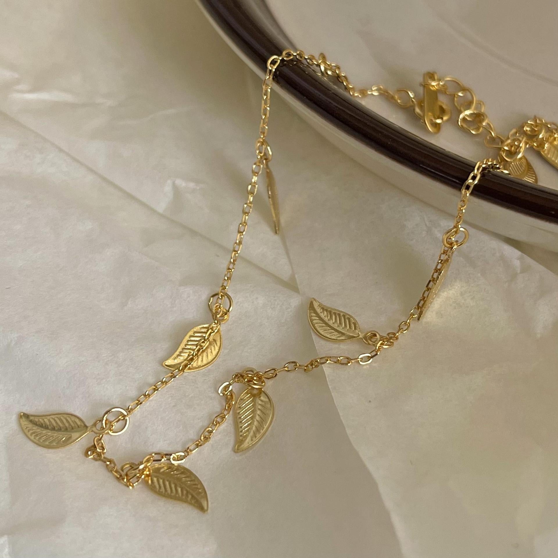 925 Sterling Silver Women Korean Star Silver Anklets