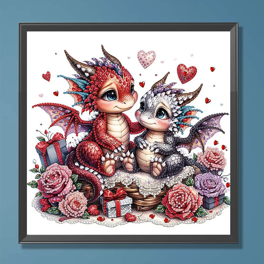 Diamond Painting - Partial Special Shaped Drill - Love Unicorn(Canvas|30*30cm)