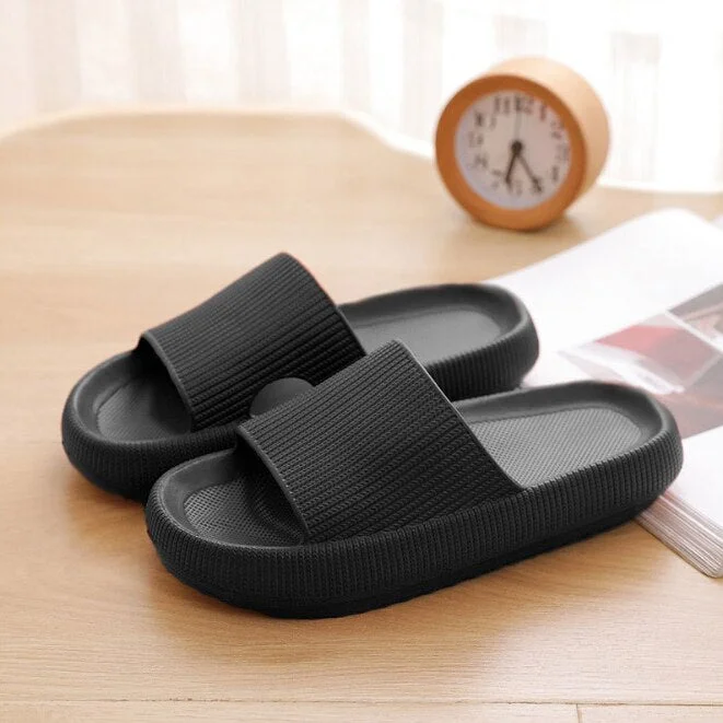 Fashion Men Women Bathroom Non-slip Slippers Thick Sole Soft EVA Indoor Slide Sandals Casual Beach Unisex Platform Home Shoes