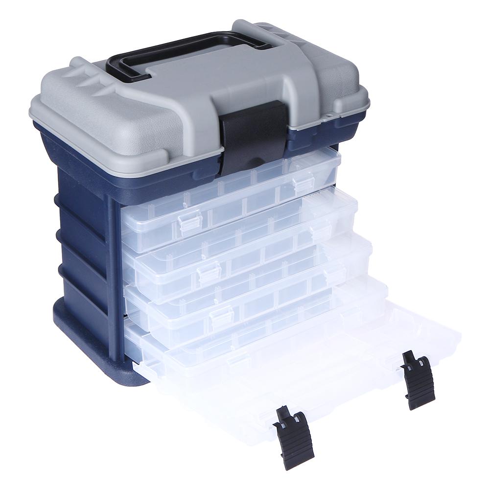 

Multi-Layer Fish Lures Container Box Durable Fishing Tackle Storage Case, 501 Original