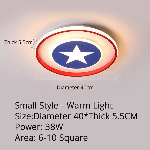 New Modern Red/Blue Stars Led Ceiling Lights Lamp For Child Bedroom Study Room Babyroom Remote Control Cartoon Designer Lamparas