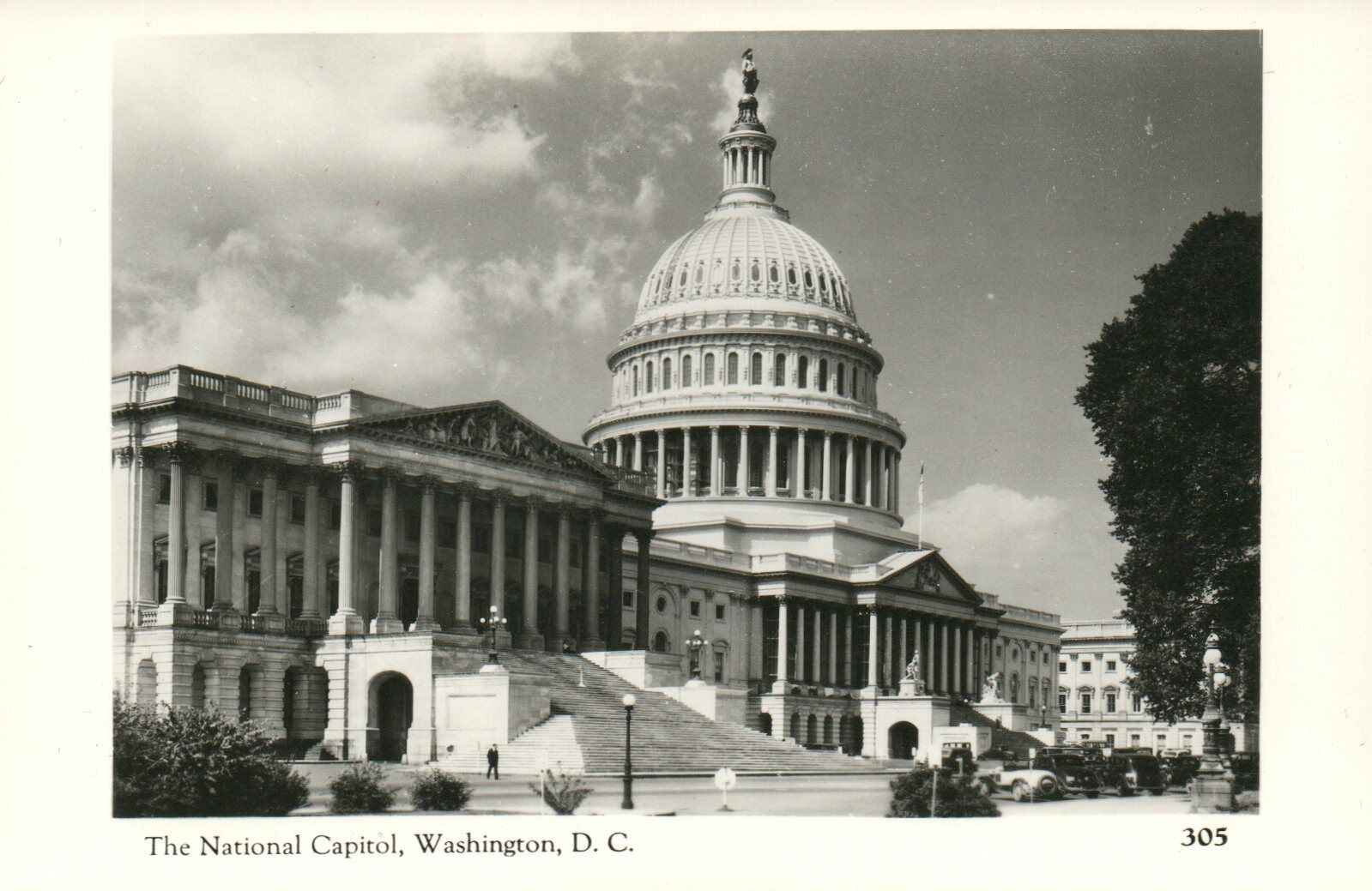 The National Capital Washington DC Real Photo Poster painting RPPC Postcard